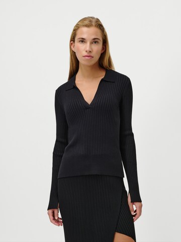 LeGer by Lena Gercke Pullover 'Charlotte' in Schwarz: Vorderseite