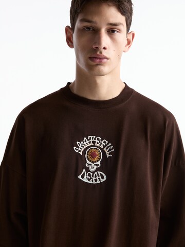 T-Shirt Pull&Bear en marron