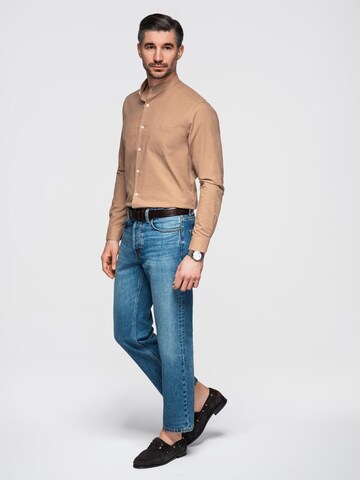 Ombre Regular fit Overhemd in Bruin