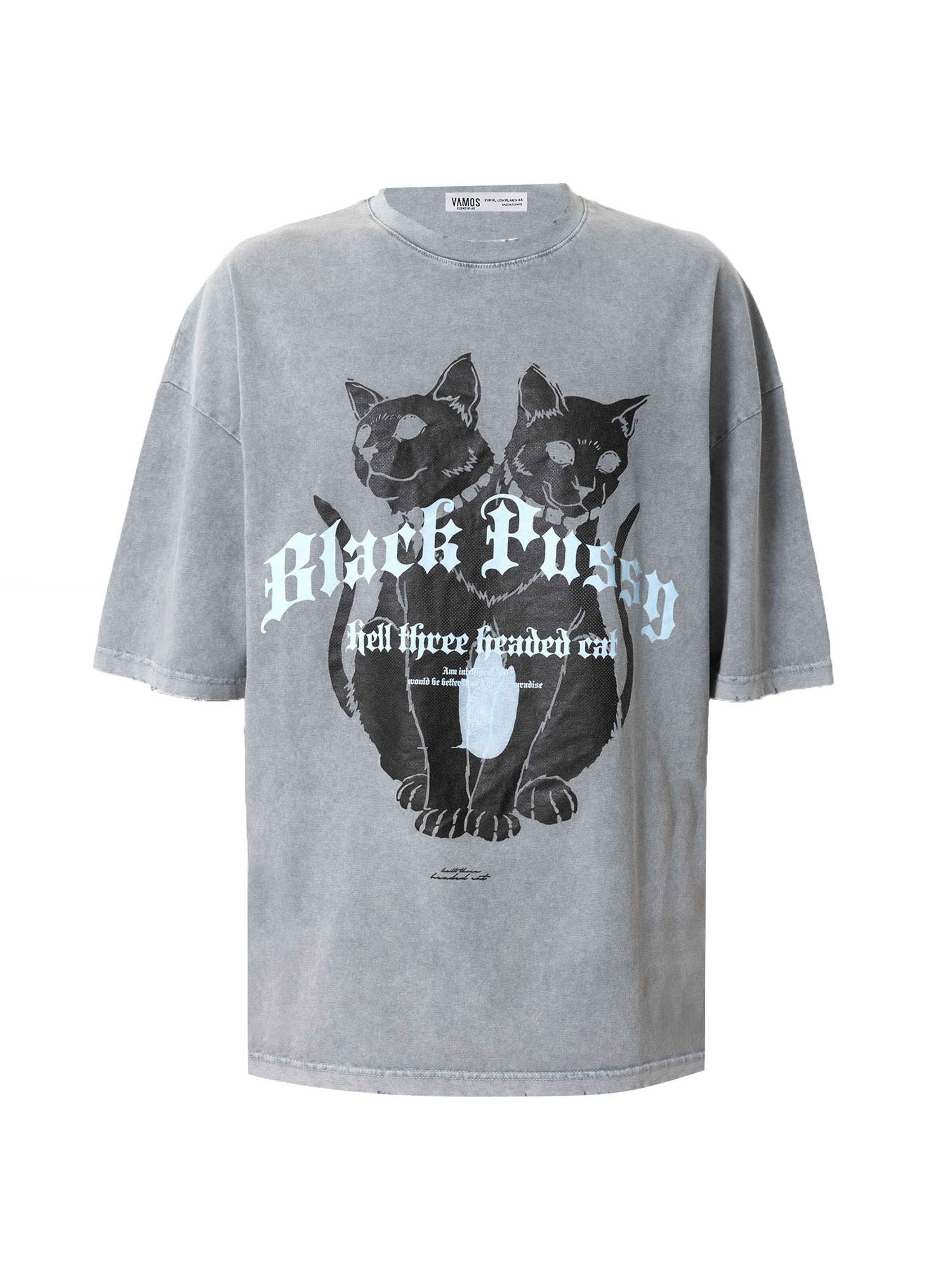 VAMOS CLO Футболка в Серый: спереди