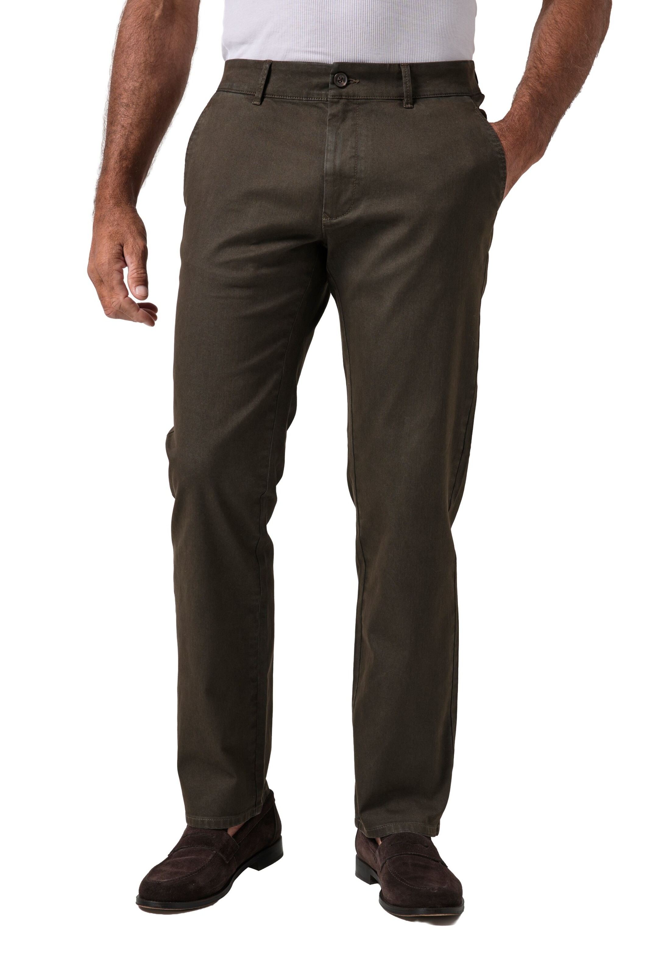 JP1880 Regular Chino trousers in Brown: front