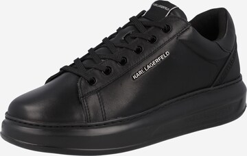 Karl Lagerfeld - Zapatillas deportivas bajas 'KAPRI' en negro: frente