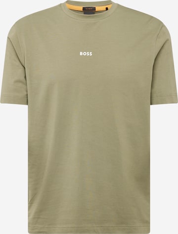 T-Shirt 'TChup' BOSS en vert : devant