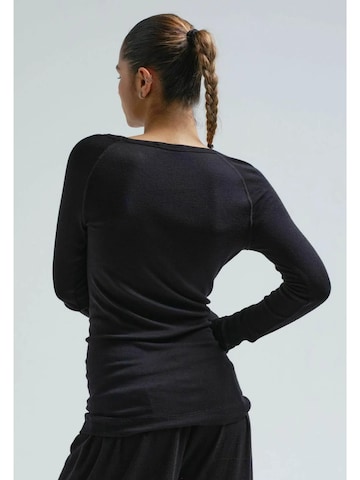 Seamless Basic Shirt 'Jade' in Zwart