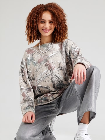 Sweat-shirt HOLLISTER en beige : devant