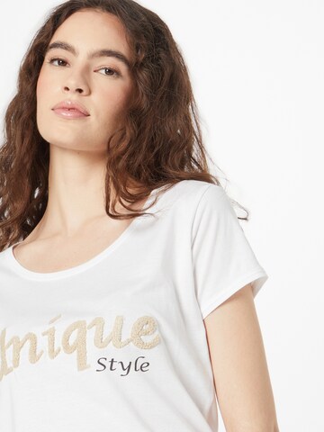 T-shirt 'UNIQUE' Key Largo en blanc