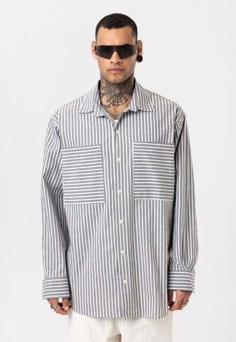 Coupe regular Chemise 'Guido' Dandalo en gris : devant