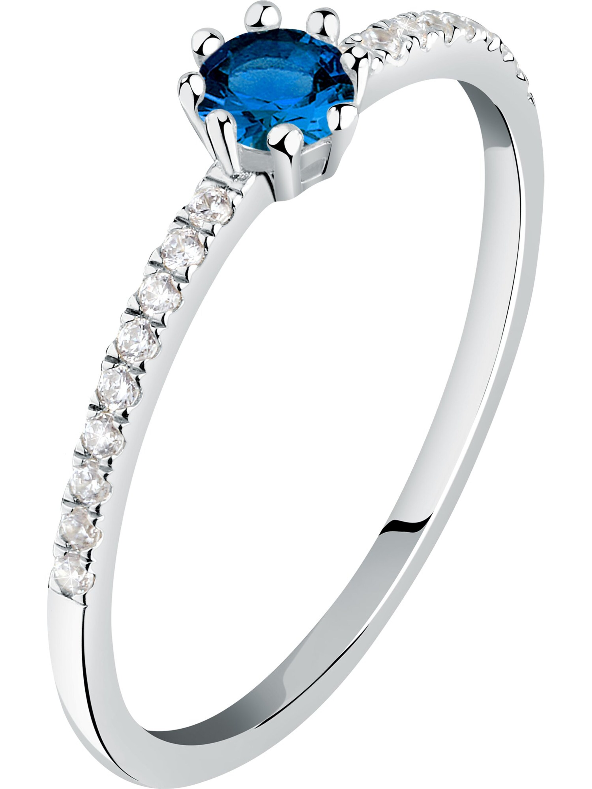 Live Diamond Ring in Silber: Vorderseite