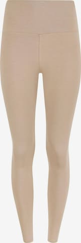 Evoni Slimfit Leggings 'aus Baumwolle mit hohem Bund' in Braun: Vorderseite