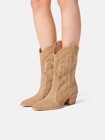 Ankle boots 'ONLY WANT YOU' di L37 HANDMADE SHOES in beige