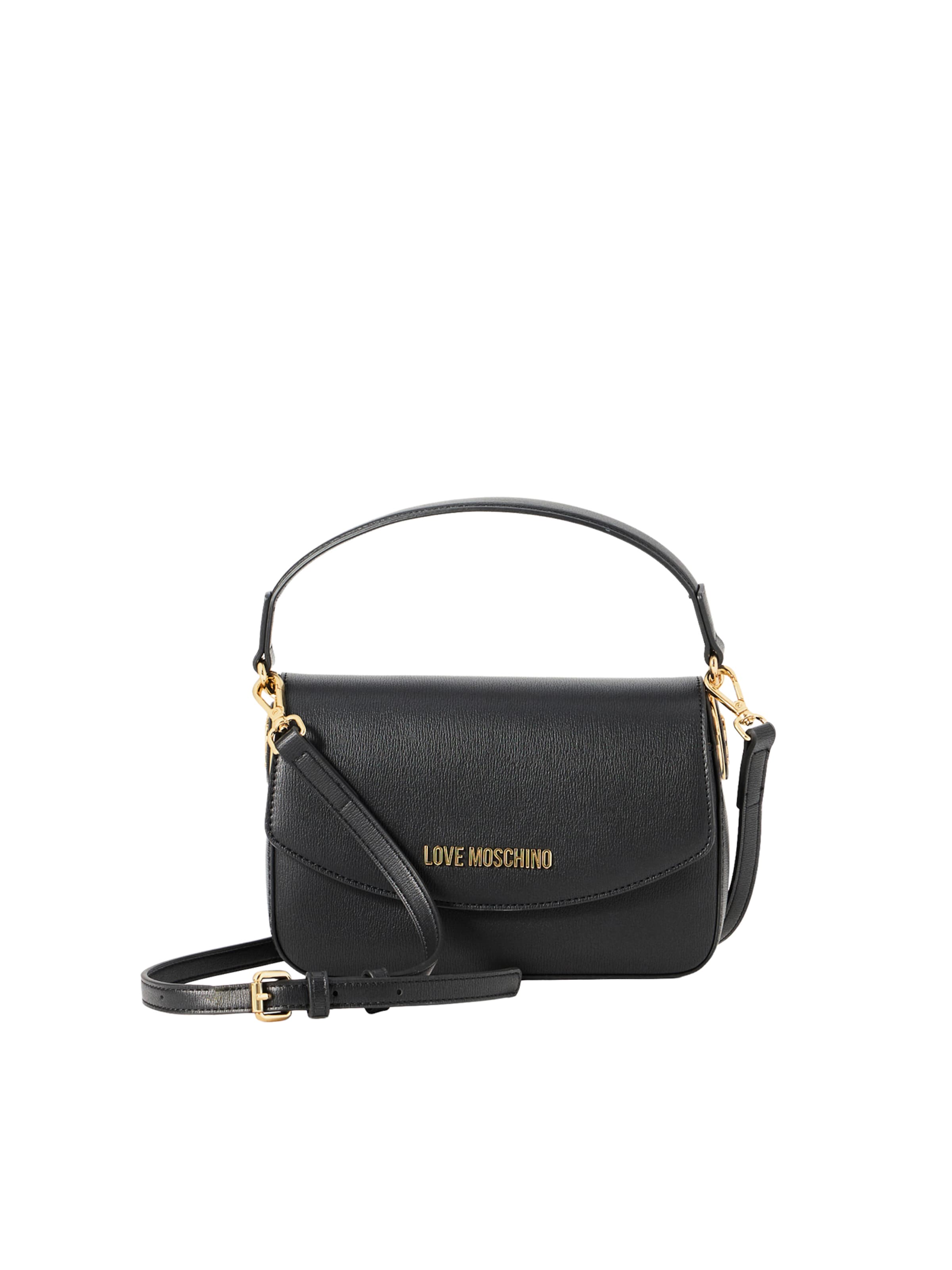 Love Moschino - Mala de ombro 'NERO' em preto: frente