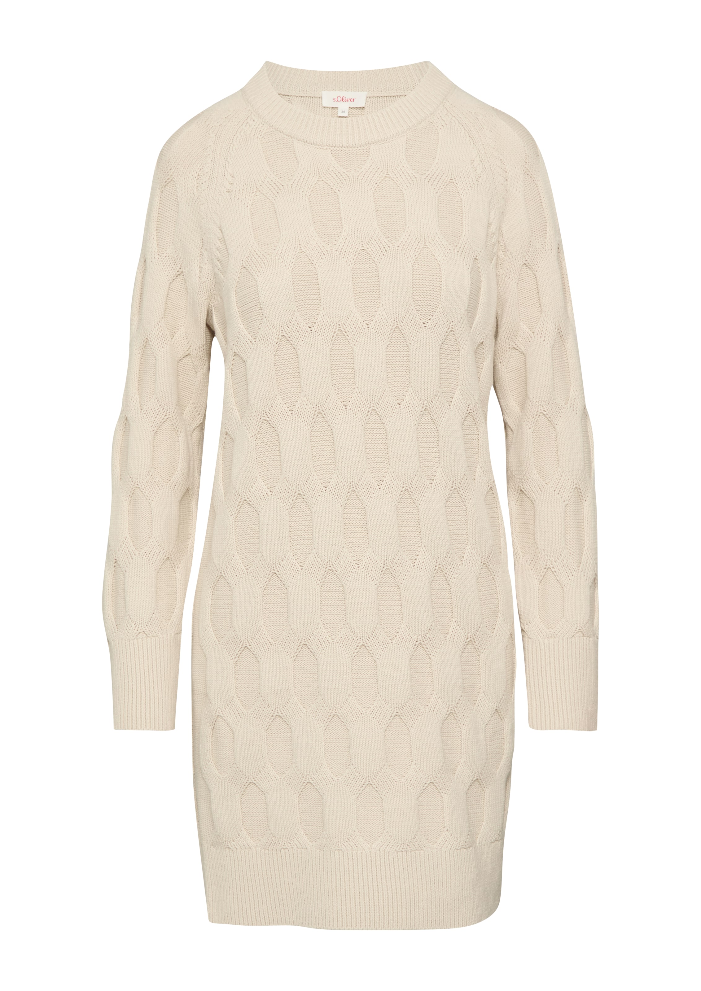 s.Oliver Kleid in Beige: Vorderseite