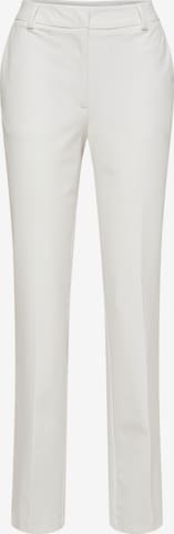 SELECTED FEMME Regular Trousers with creases 'ELIANA' in White: front