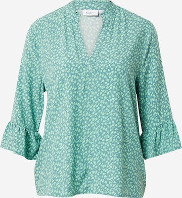 SAINT TROPEZ - Blusa 'Ueda' en verde: frente