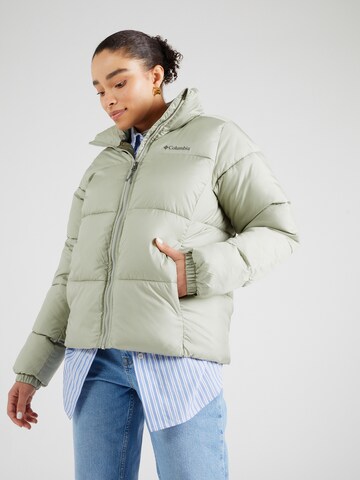 COLUMBIA - Chaqueta de montaña 'Puffect II' en verde: frente