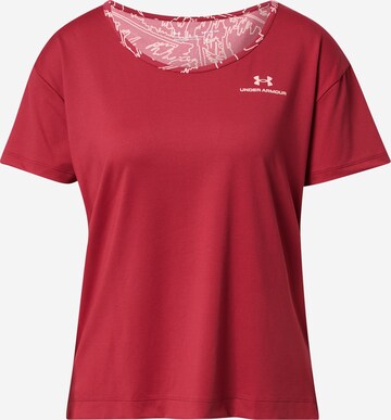 UNDER ARMOUR Functioneel shirt in Rood: voorkant