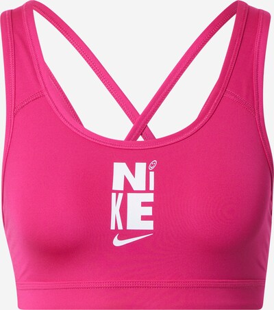 Sutien sport NIKE pe roz pitaya / alb, Vizualizare produs