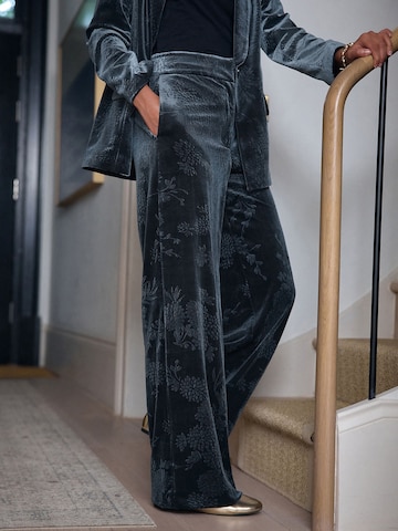 Next Wide leg Broek in Blauw: voorkant