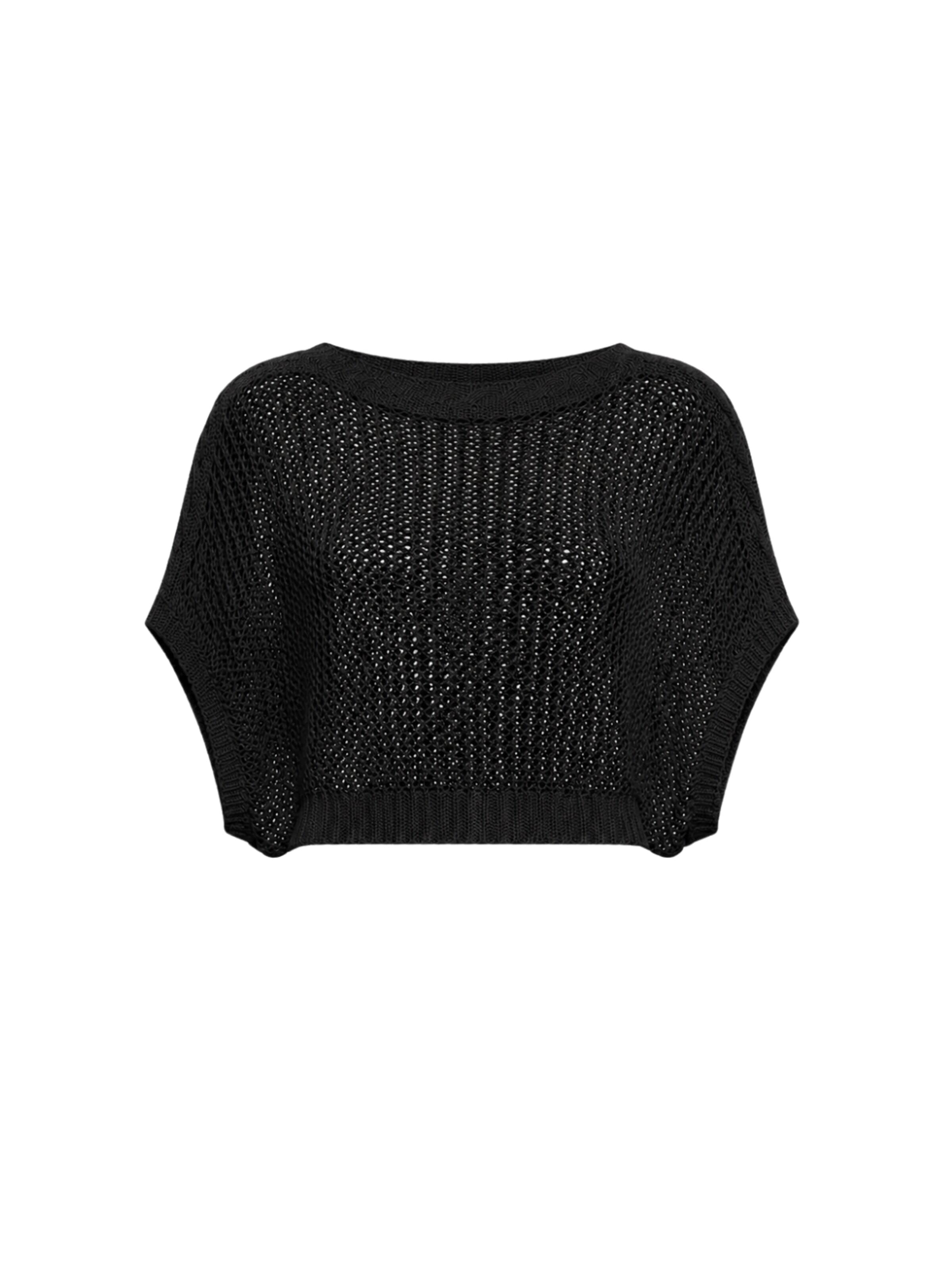 Süel knitwear Sticktop 'Birthday' i sort: forside