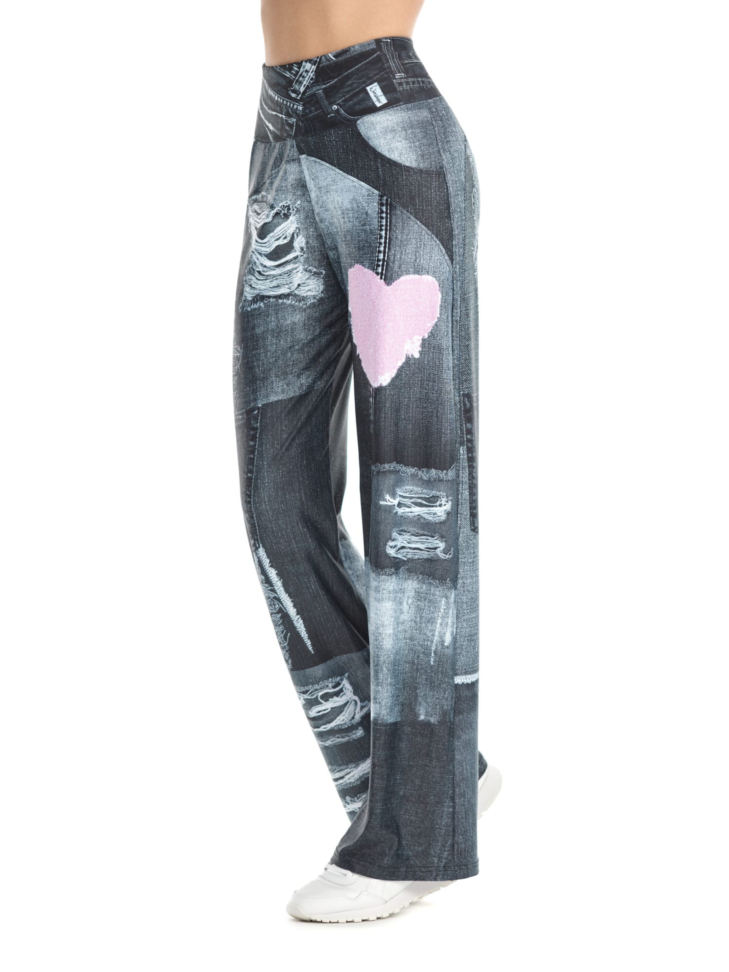 Regular Pantalon 'CUL105C' Winshape en gris : devant