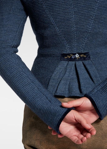 SPIETH & WENSKY Regular Strickjacke 'Malta' in Blau