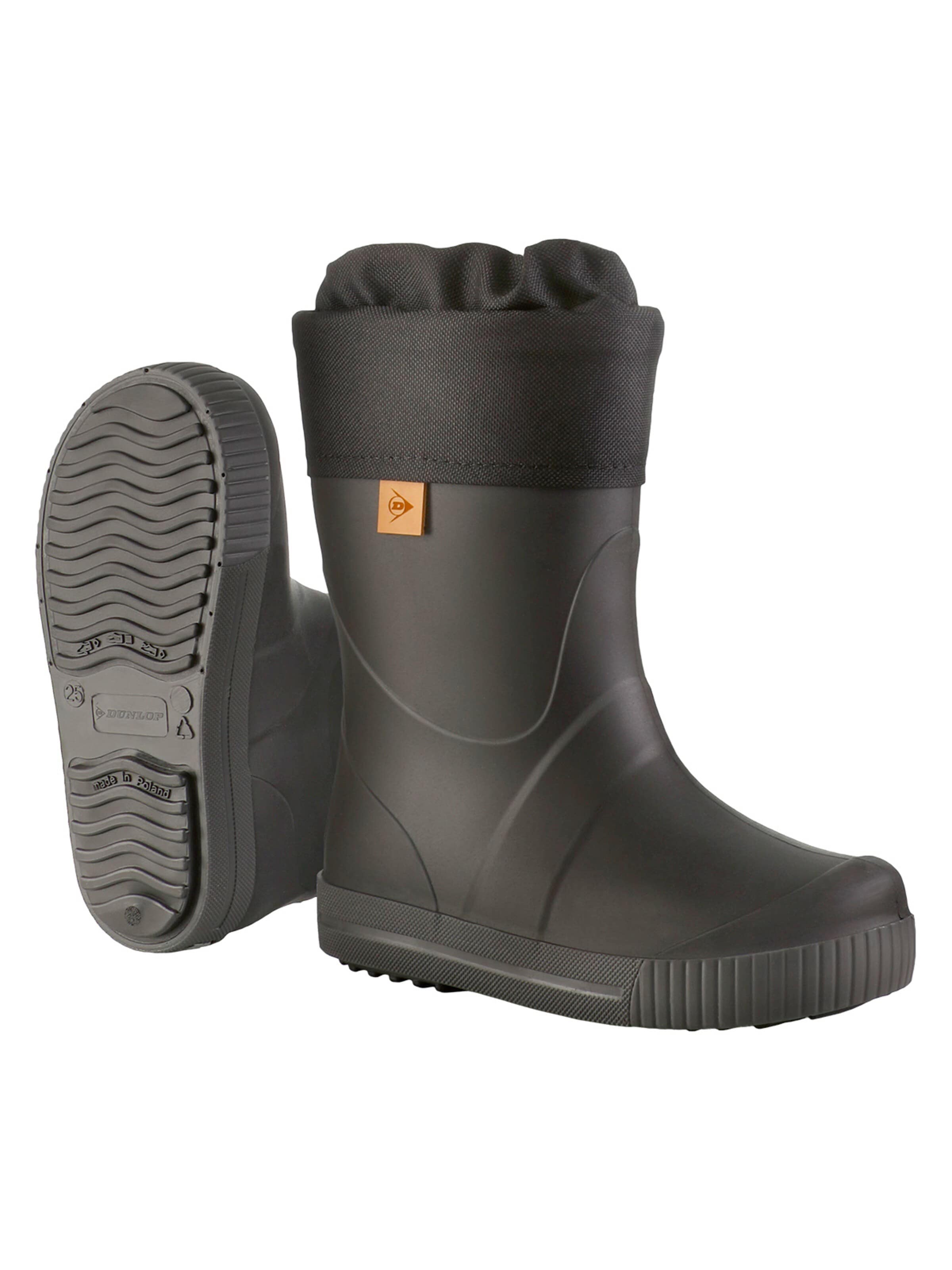 DUNLOP Snowboots 'Gummistiefel Puddle Jumper in schwarz'‌‌‌‌‌‌‌ in Schwarz