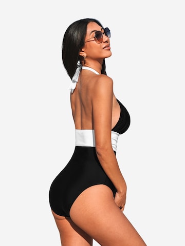 Cupshe High neck Swimsuit in Black