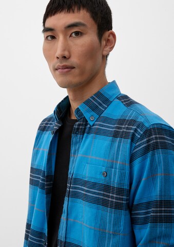 s.Oliver Regular fit Button Up Shirt in Blue