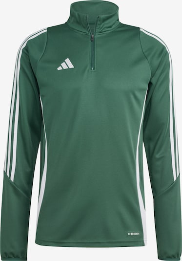 Sportinio tipo megztinis 'Tiro 24' iš ADIDAS PERFORMANCE, spalva – tamsiai žalia / balta, Prekių apžvalga