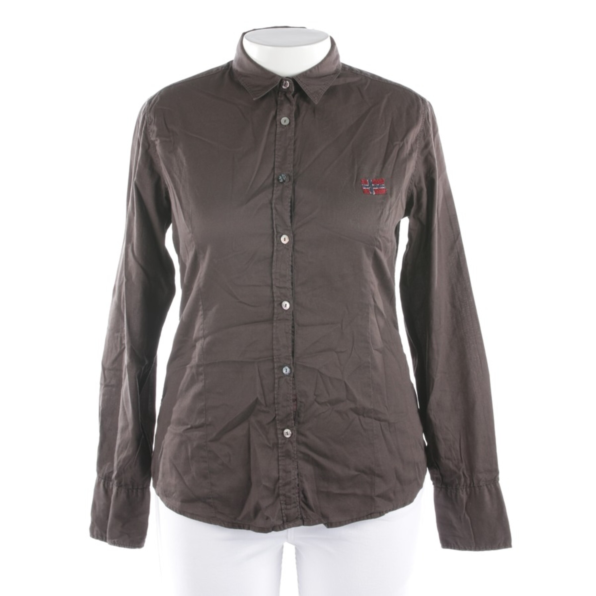 NAPAPIJRI Bluse XL in Braun: Vorderseite