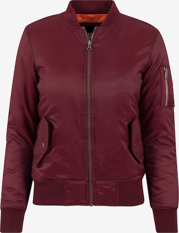 Veste mi-saison Urban Classics en rouge : devant