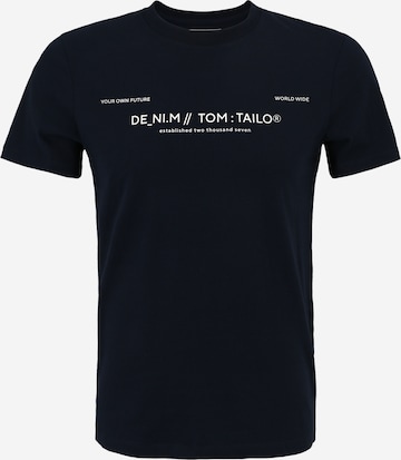 TOM TAILOR DENIM T-Shirt in Blau: predná strana