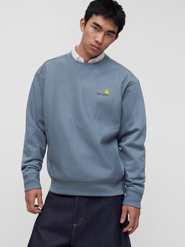 Felpa 'American Script' di Carhartt WIP in blu