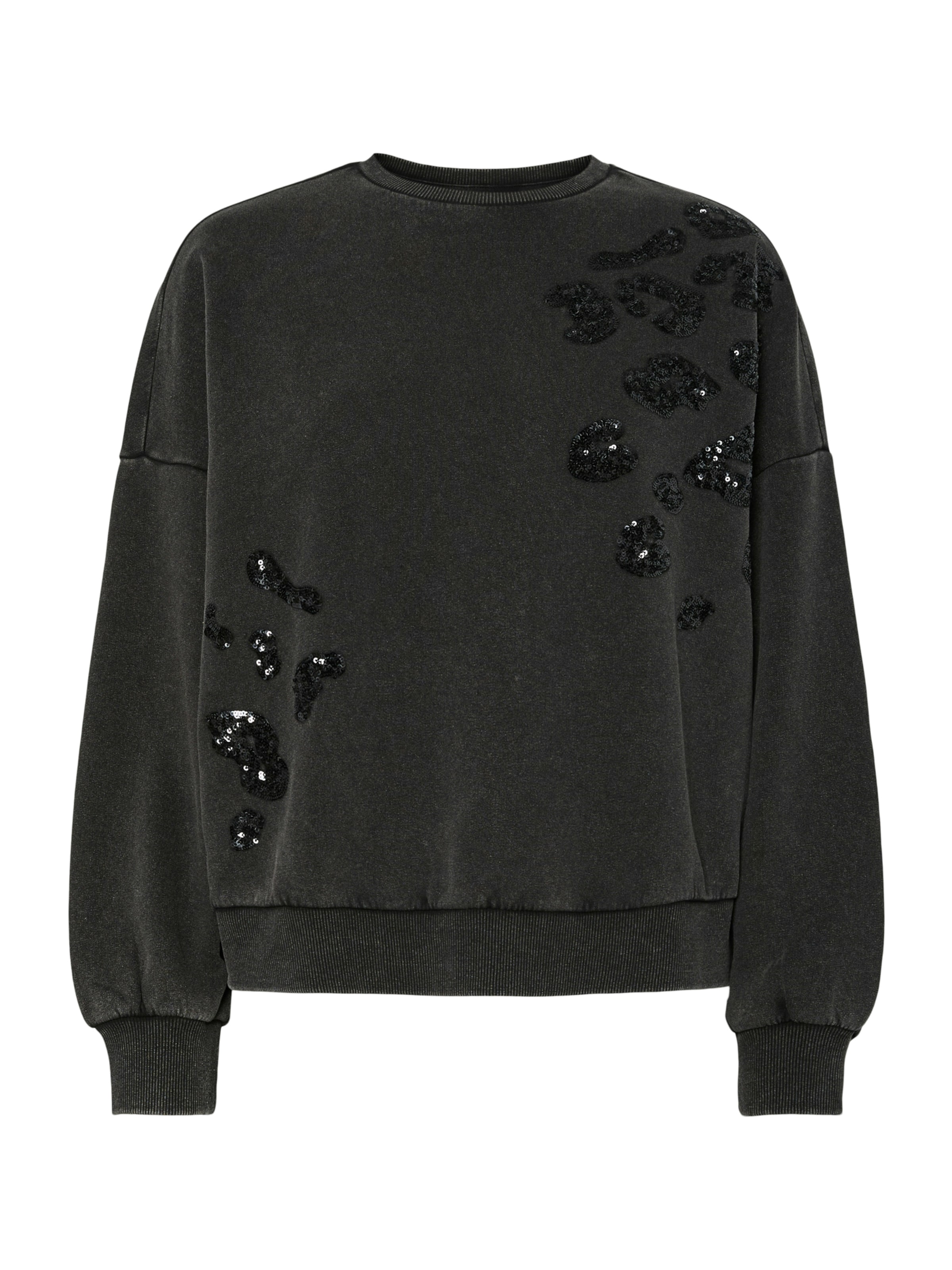 PIECES Sweatshirt 'PCMIE' i sort: forside