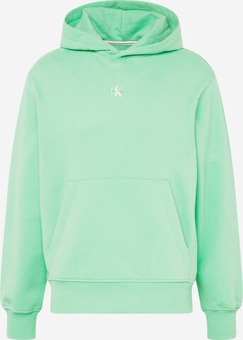 Calvin Klein Jeans Sweatshirt in Groen: voorkant