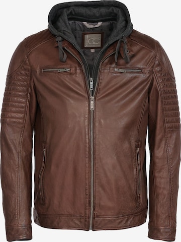 Veste mi-saison JCC en marron : devant