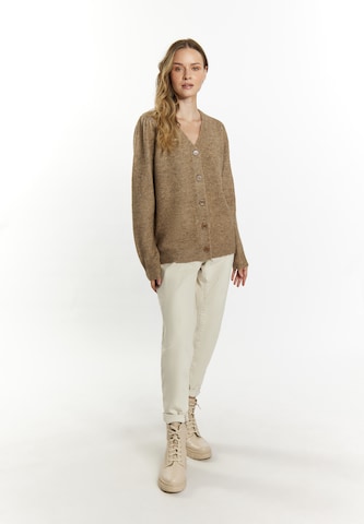 DreiMaster Vintage Knit cardigan 'Altiplano' in Brown