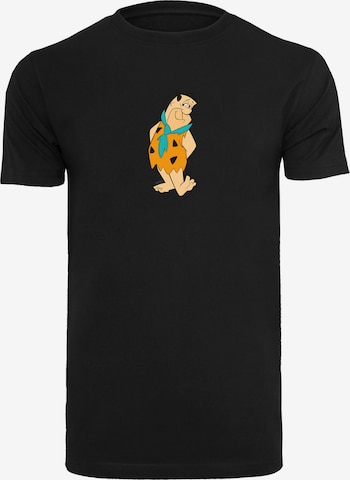 F4NT4STIC Shirt 'Fred Feuerstein Kick' in Zwart: voorkant