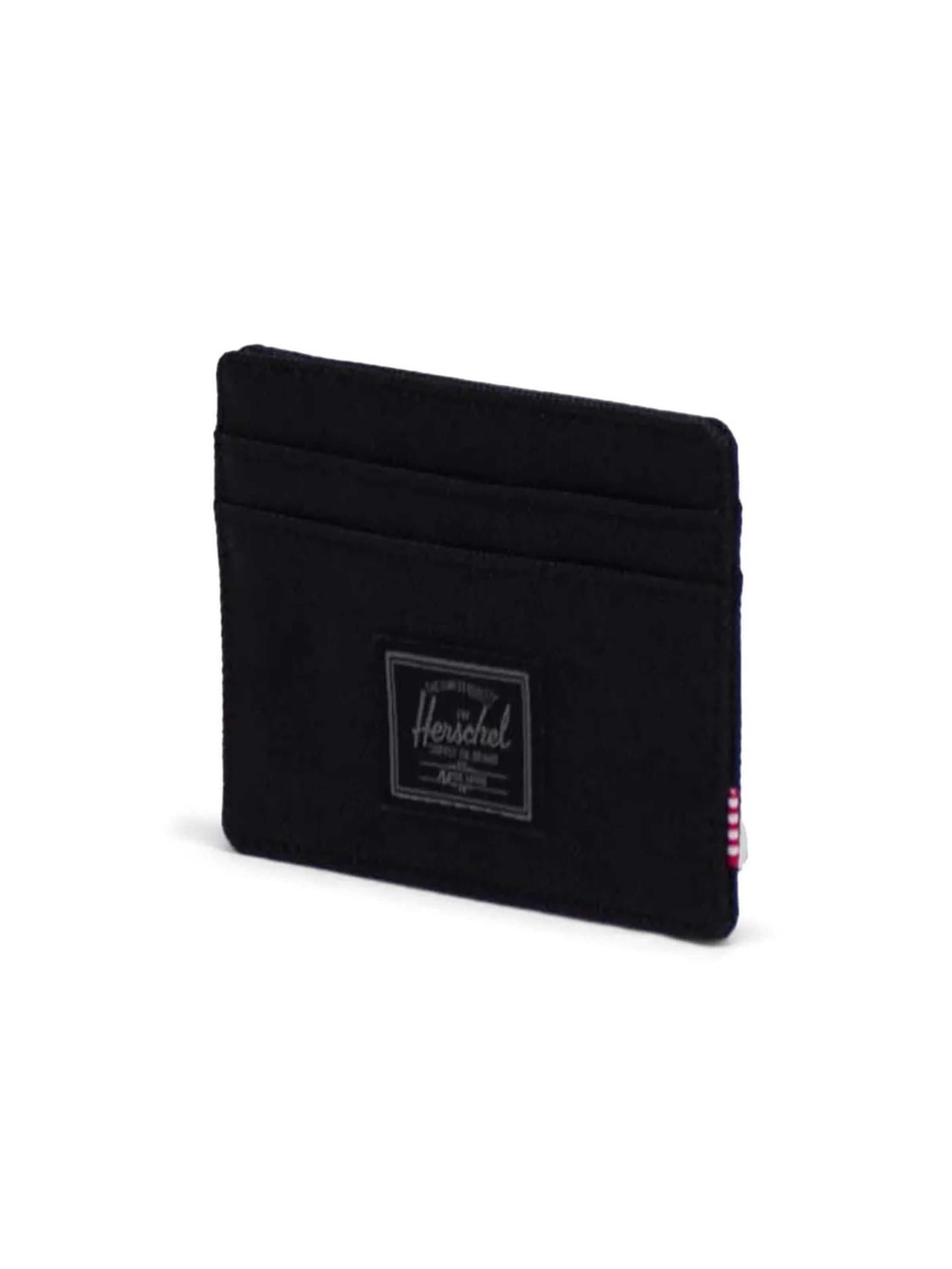 Porte-monnaies 'CHARLIE CARDHOLDER BLACK TONAL' Herschel en noir