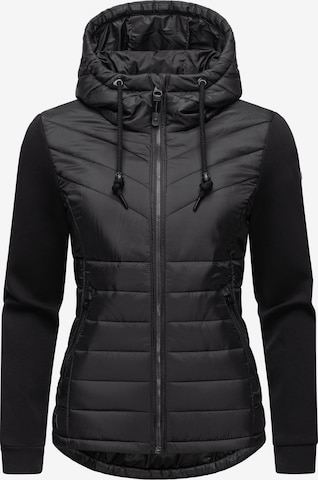 Ragwear Between-Season Jacket 'Sandrra' in Black: front
