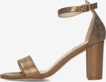 Sandales à lanières 'Laurie' POSH by Poelman en bronze : devant