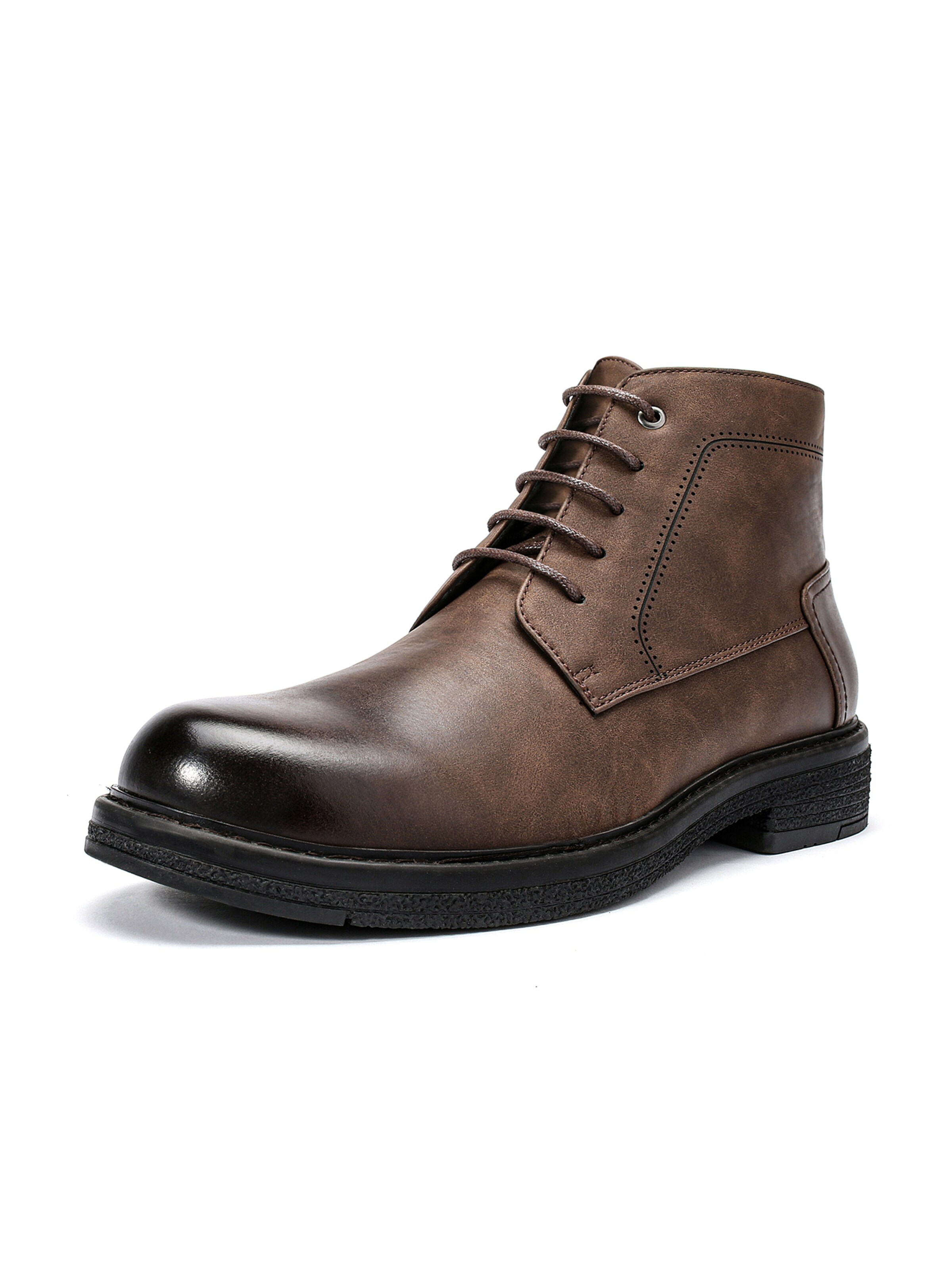 ALLTHEMEN Chukka Boots 'Zeit' in Brown: front