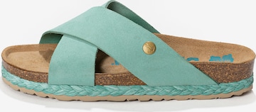 Zoccoletto 'Burgos' di Bayton in blu: frontale