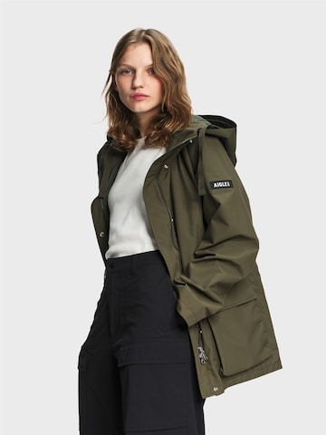 AIGLE - Parca de entretiempo en verde: lado