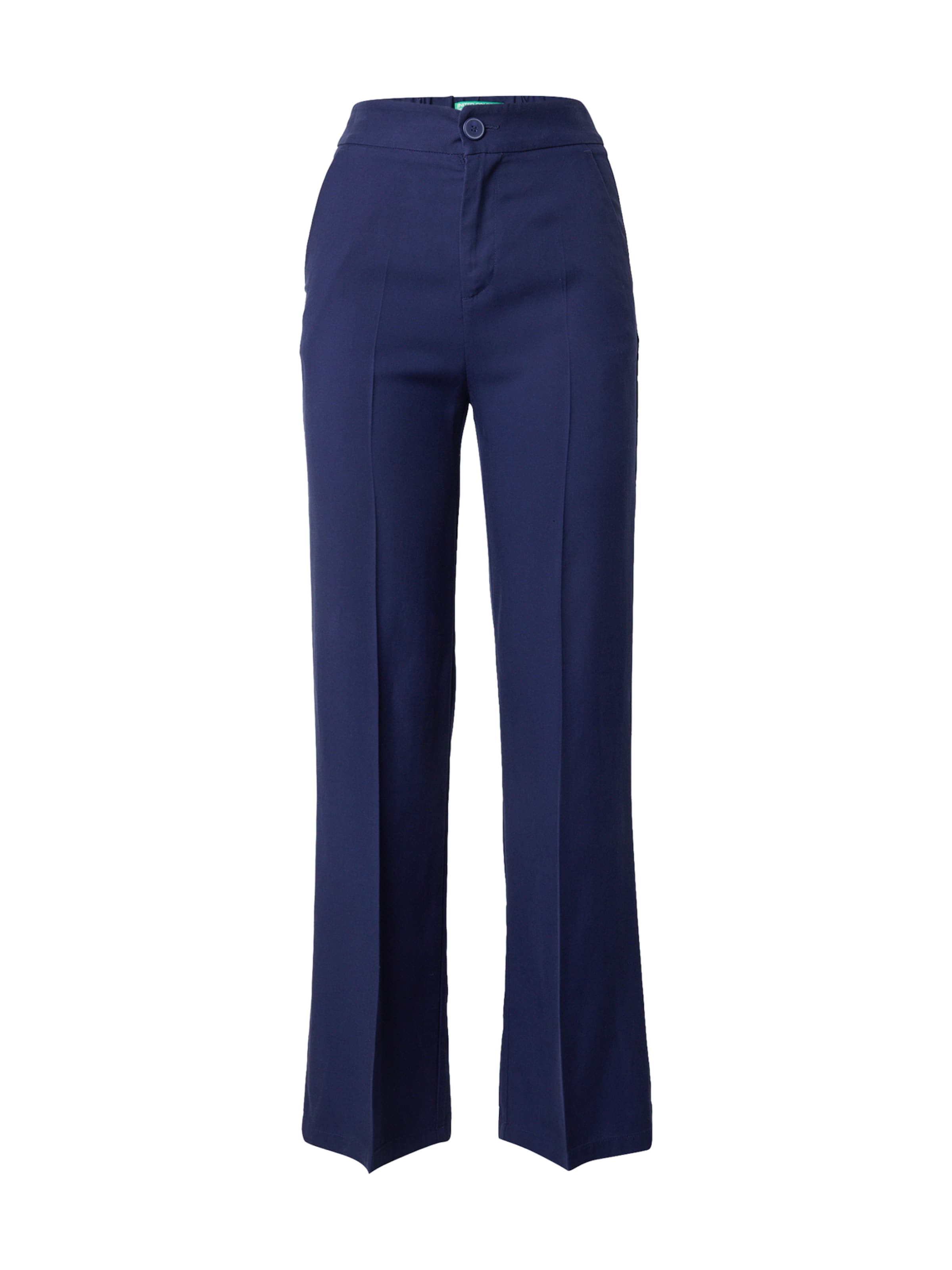 Evazați Pantaloni cu dungă de la UNITED COLORS OF BENETTON pe albastru: față