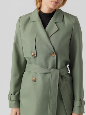 VERO MODA Between-Seasons Coat 'CELESTE' in Green