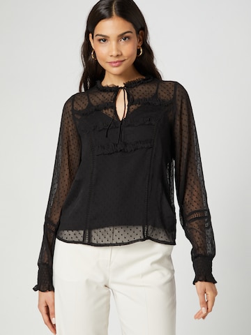 Guido Maria Kretschmer Women Blouse 'Ginny' in Zwart: voorkant