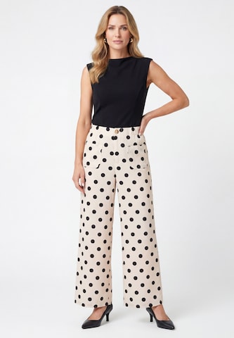 usha BLACK LABEL Wide leg Broek in Wit