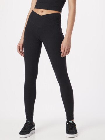 Skinny Leggings HOLLISTER en noir : devant