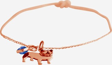 Gemshine Armband 'Bulldogge Hund' in Gold
